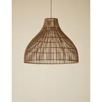 Rattan Bell Large Easy Fit Shade - Brown alternate view