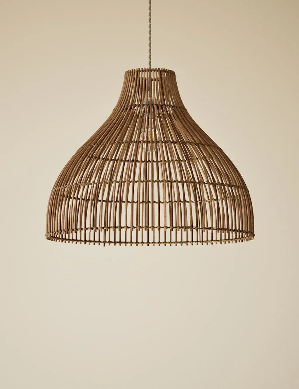 Rattan Bell Large Easy Fit Shade - Brown product