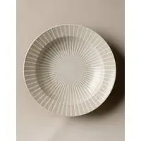 Reactive Striped Pasta Bowl - Natural, Stoneware alternate view