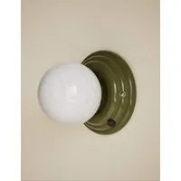 Rechargeable Ribbed Wall Light - Green alternate view