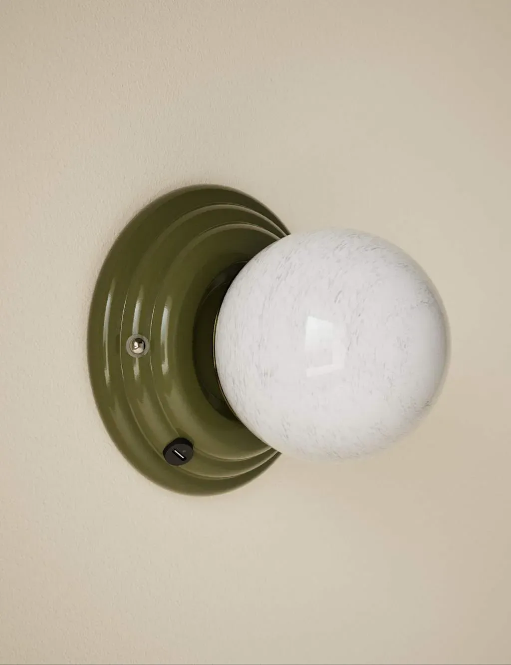 Rechargeable Ribbed Wall Light - Green product