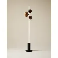 Rechargeable Tortoiseshell 3 Light Floor Lamp - Black alternate view