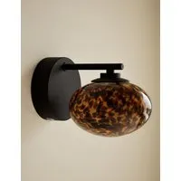 Rechargeable Tortoiseshell Glass Wall Light - Black alternate view