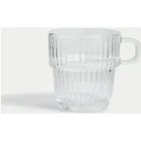 Ribbed Glass Cappuccino Cup alternate view