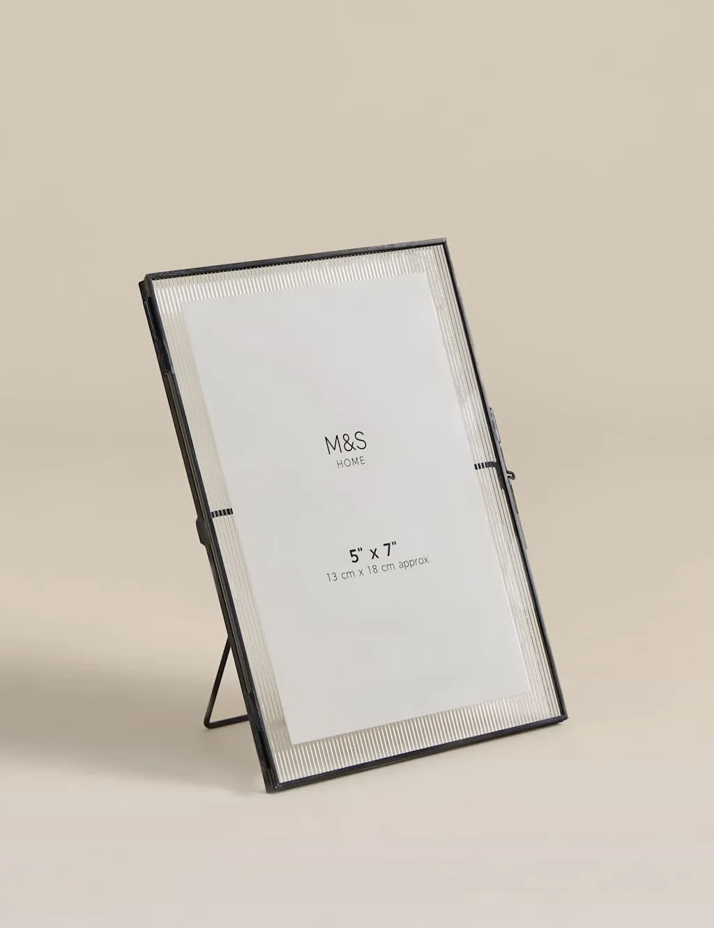 Ribbed Glass Photo Frame 4x6 inch - Gunmetal product