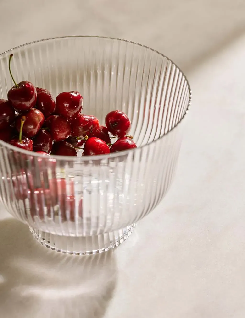Ribbed Trifle Bowl - Clear Glass product