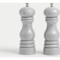 Salt & Pepper Mills Set - Grey, Plastic alternate view