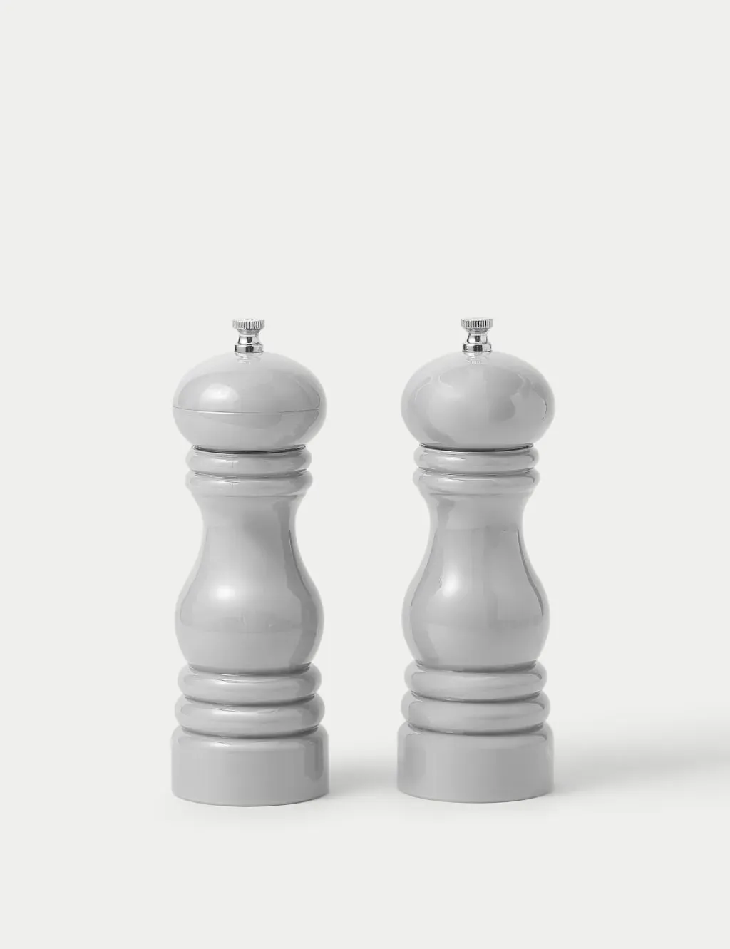 Salt & Pepper Mills Set - Grey, Plastic product
