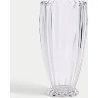 Scallop Tapered Glass Vase - Clear alternate view