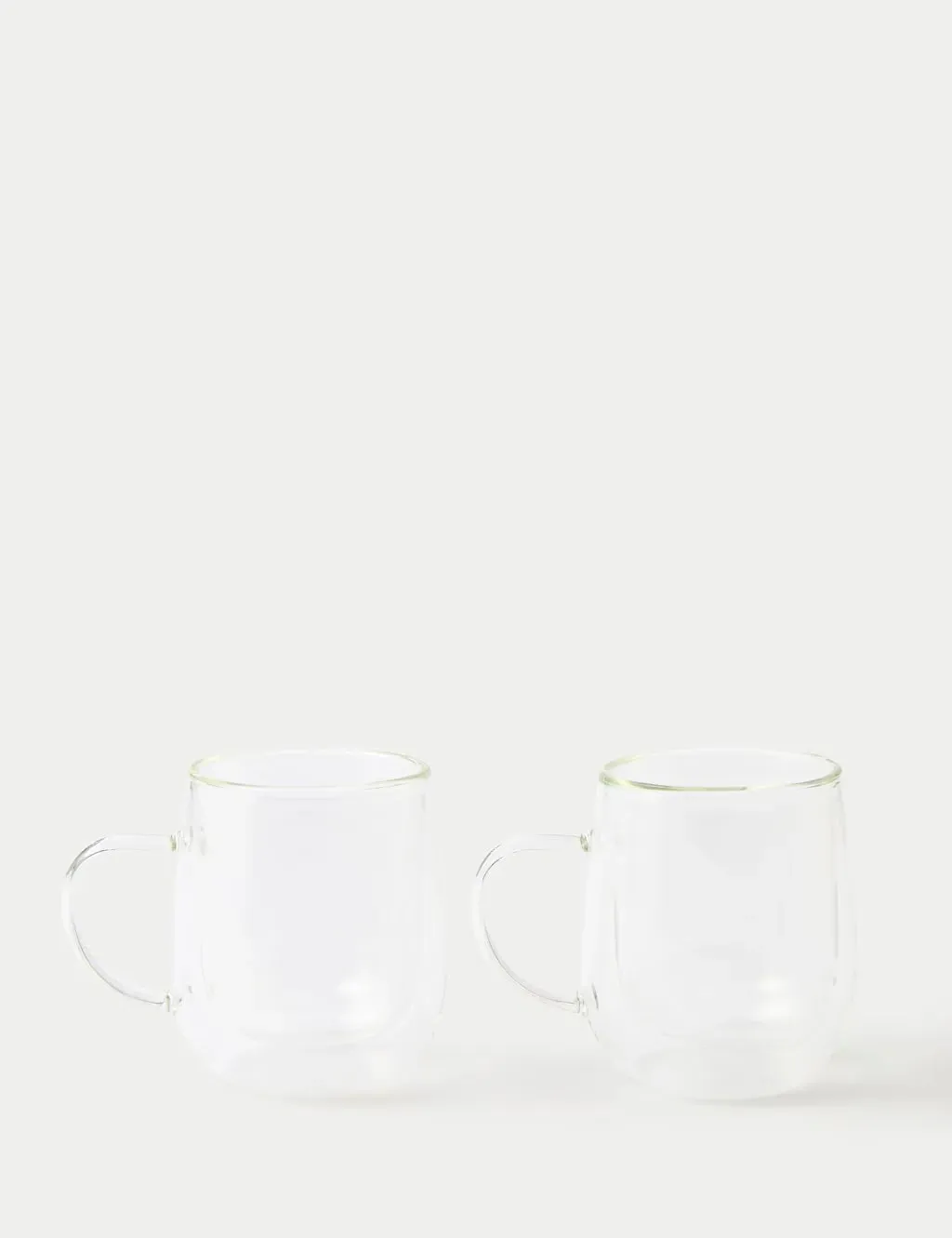Set of 2 Double Wall Glass Mugs product