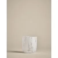 Set of 2 Speckled Tumblers - White, Glass alternate view