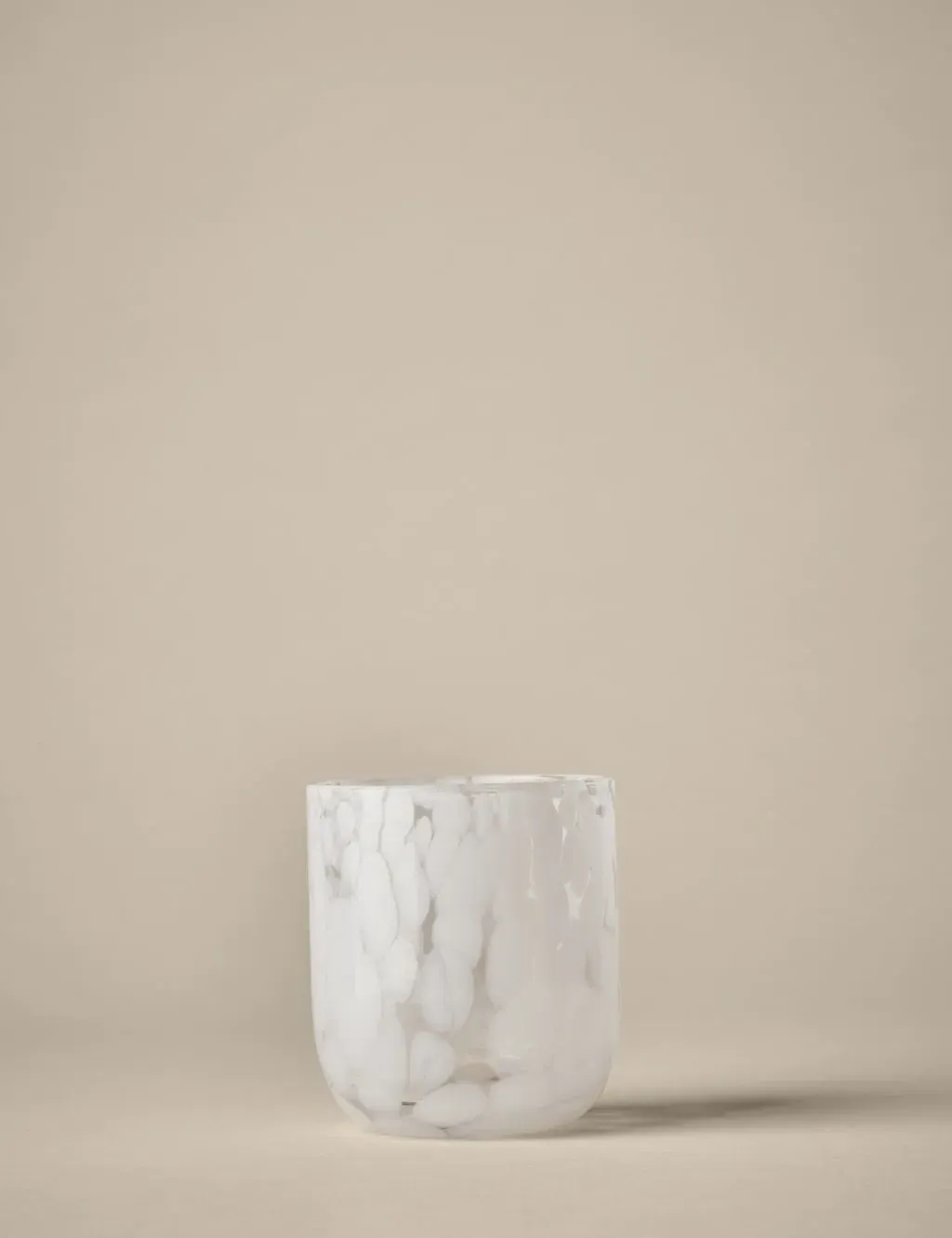 Set of 2 Speckled Tumblers - White, Glass product
