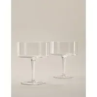 Set of 2 Straight Sided Coupe Glasses alternate view