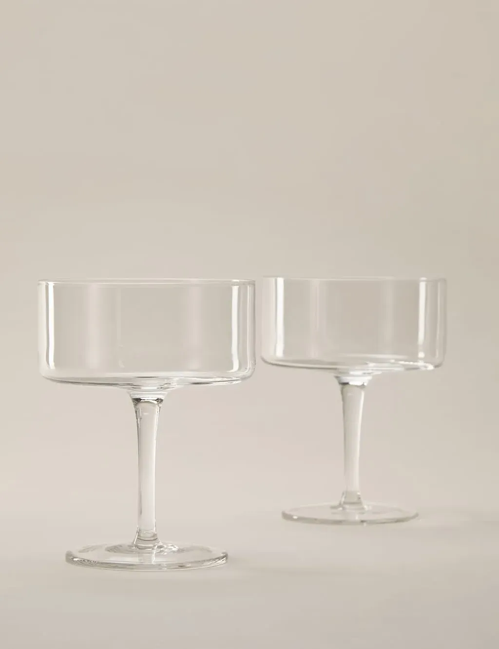 Set of 2 Straight Sided Coupe Glasses product