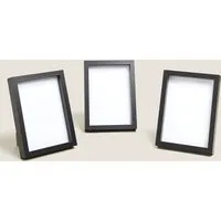 Set of 3 Photo Frames 4x6 inch - Black alternate view