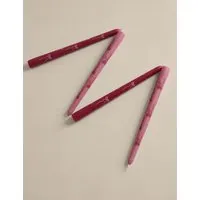 Set of 4 Bow Dinner Candles - Pink Mix, Wax alternate view