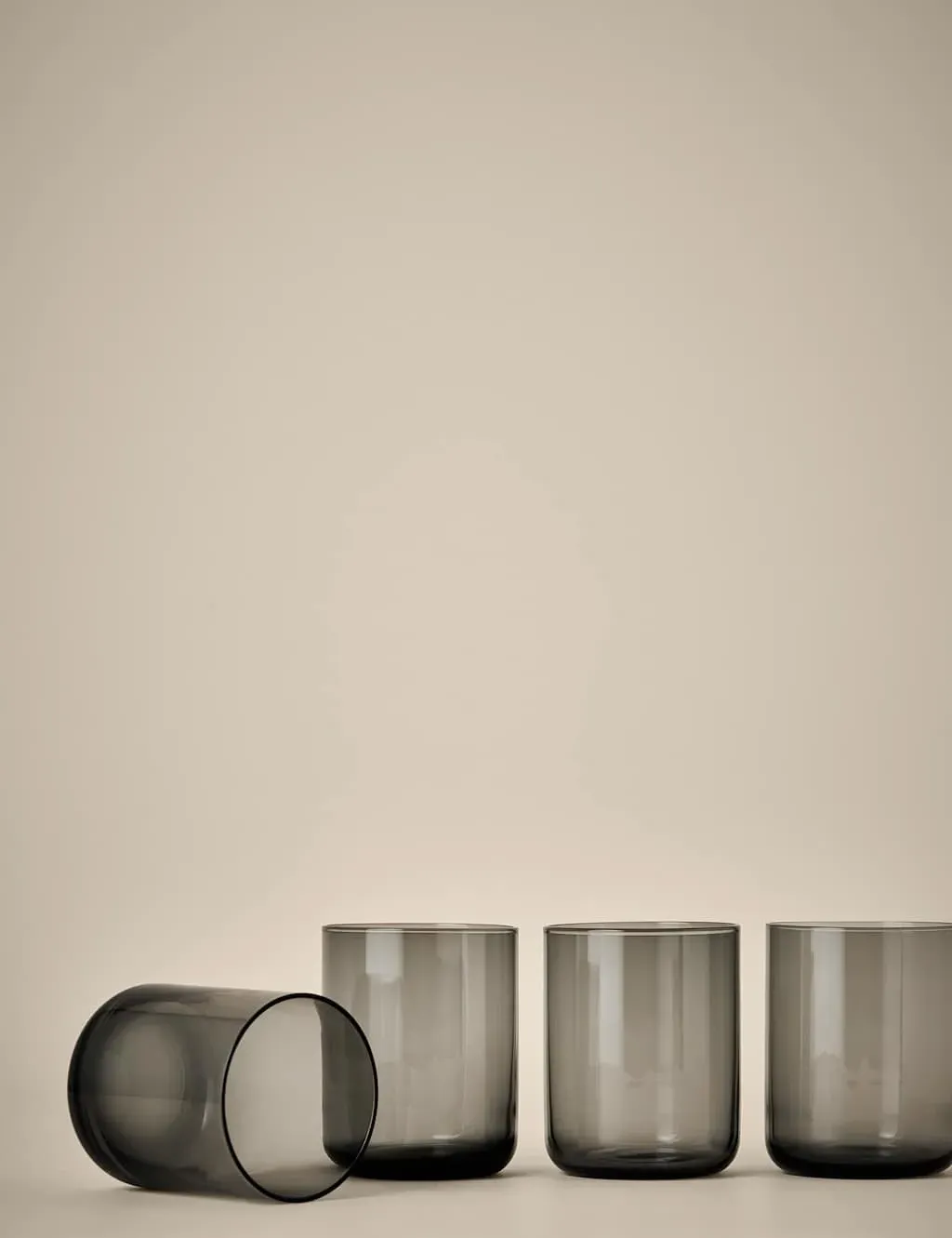 Set of 4 Everyday Tumblers - Grey, Glass product