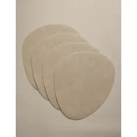 Set of 4 Faux Leather Placemats - Brown alternate view
