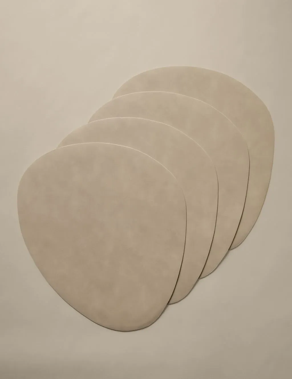 Set of 4 Faux Leather Placemats - Brown product