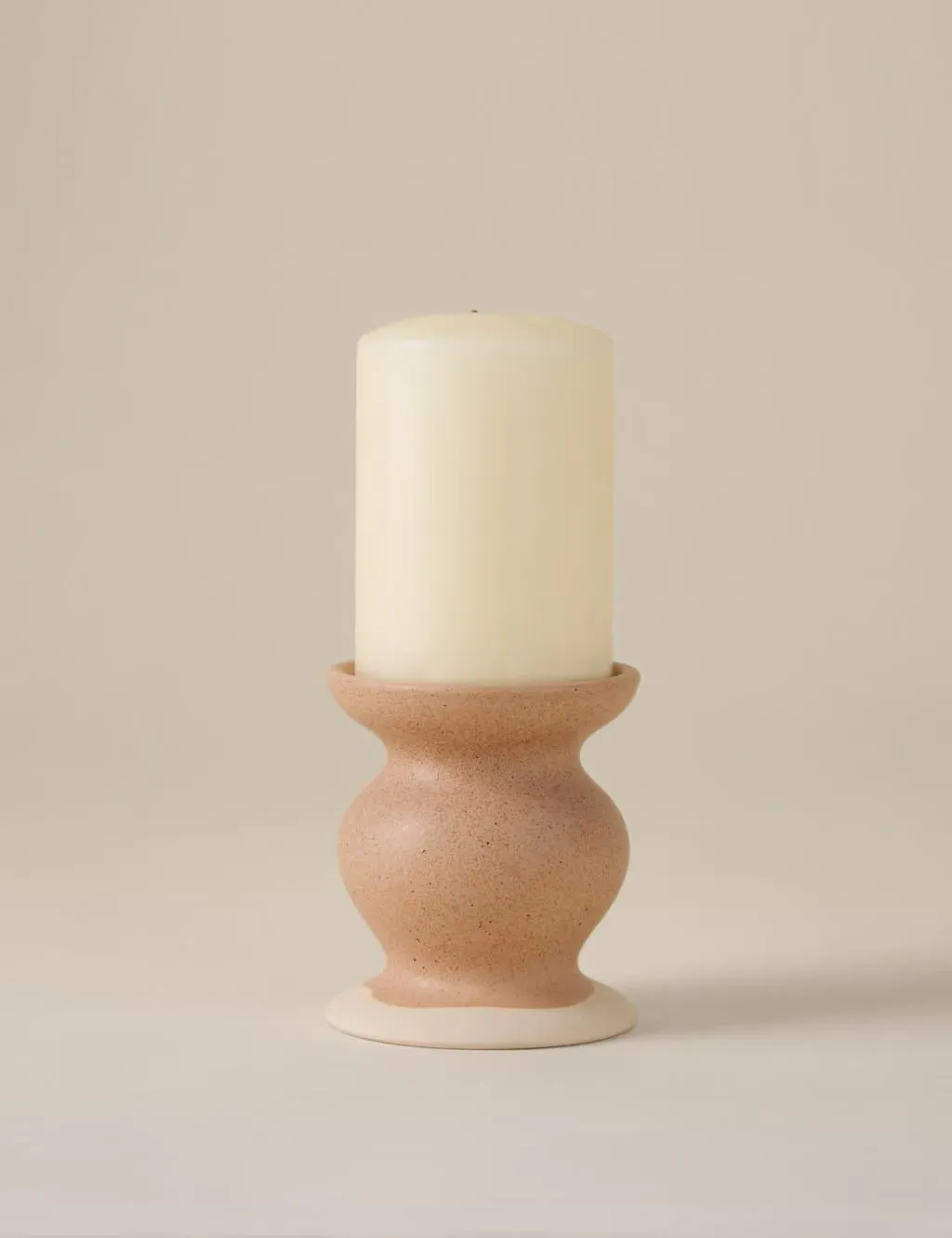 Shaped Ceramic Pillar Candle Holder - Multi product