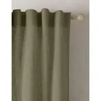 Sheer Curtains - Khaki, Cotton Linen Blend alternate view