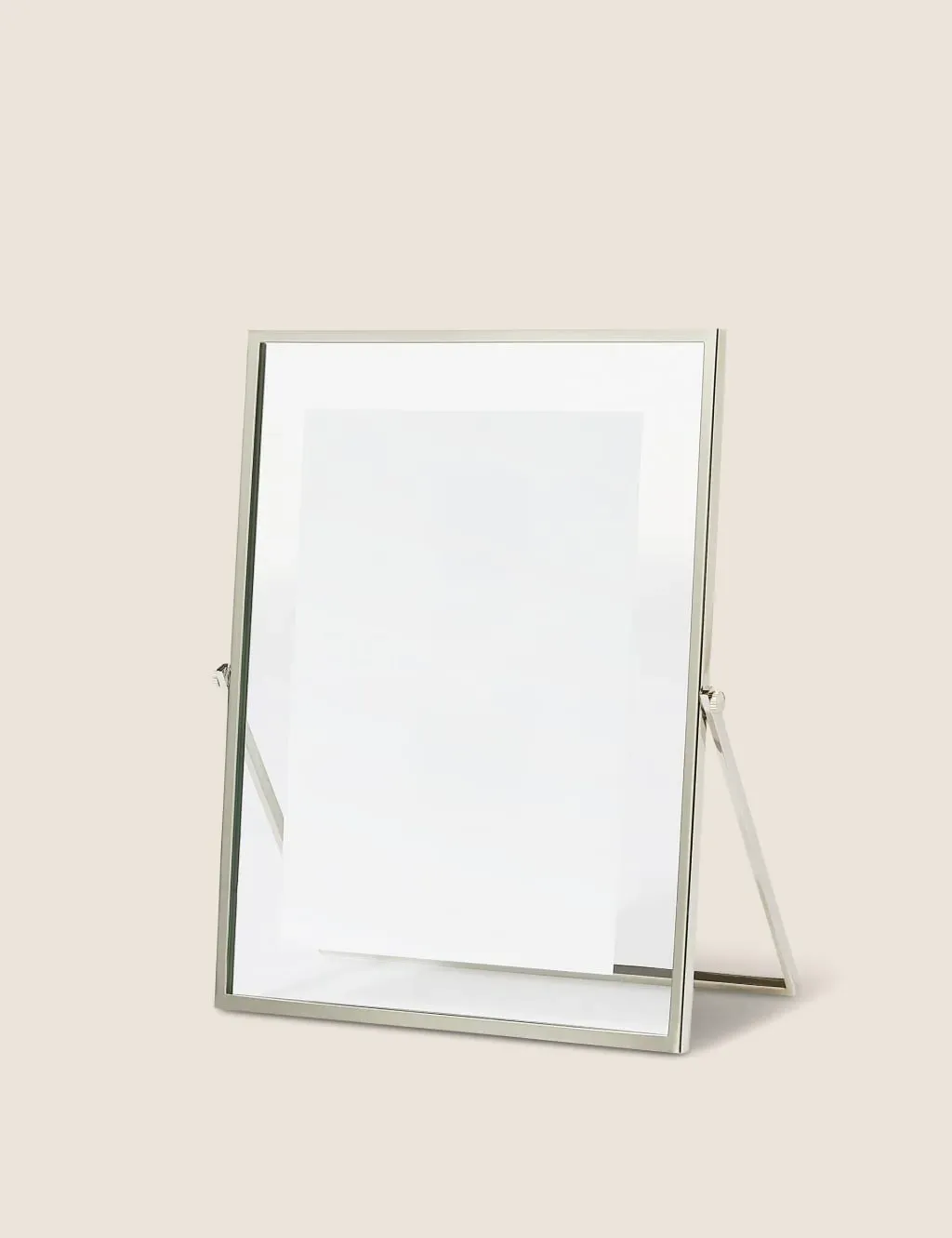 Skinny Easel Photo Frame 5x7 inch - Silver, Metal product