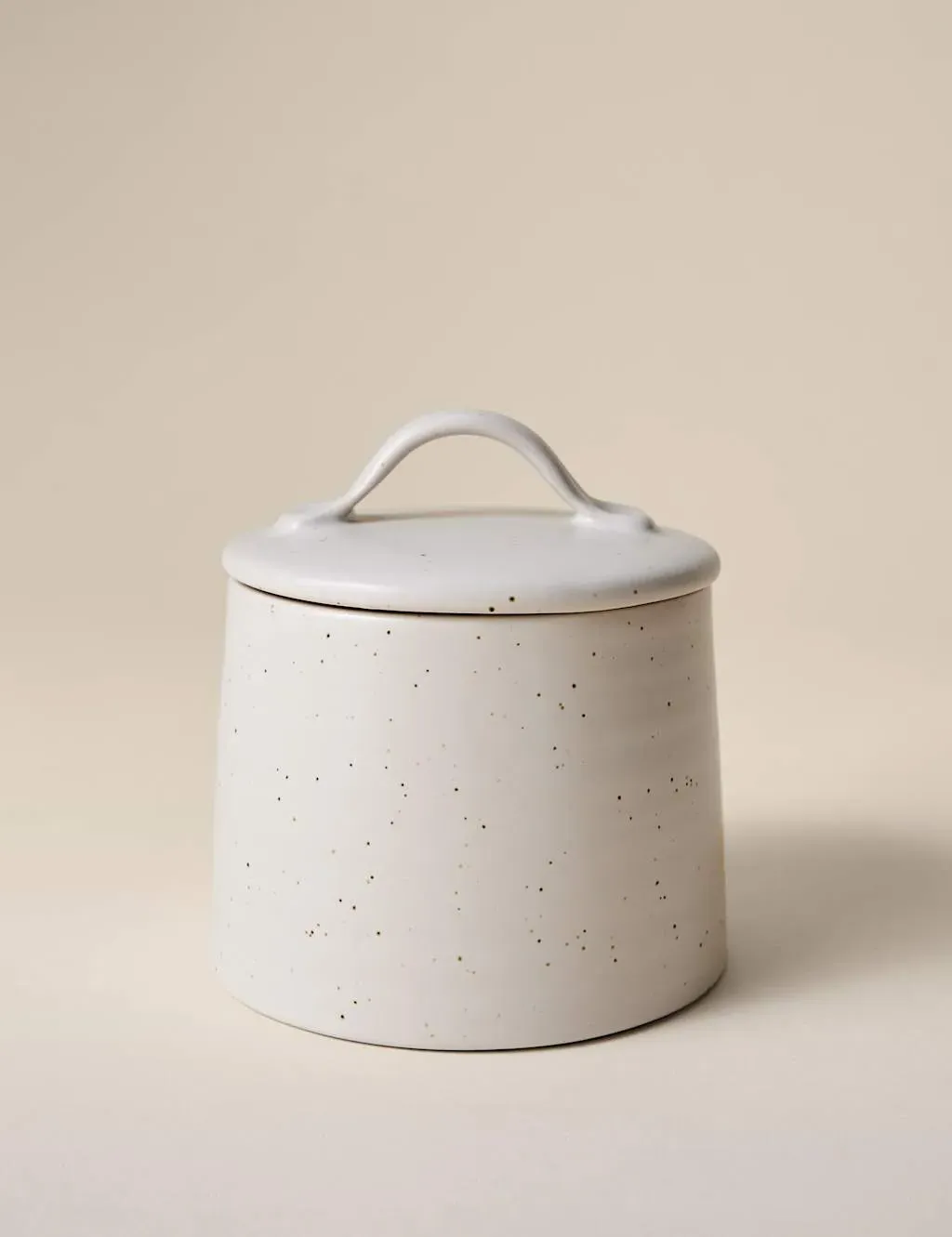Small Ceramic Storage Jar - Neutral, Stoneware product