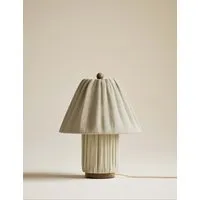 Soft Pleated Fabric Table Lamp - Neutral alternate view