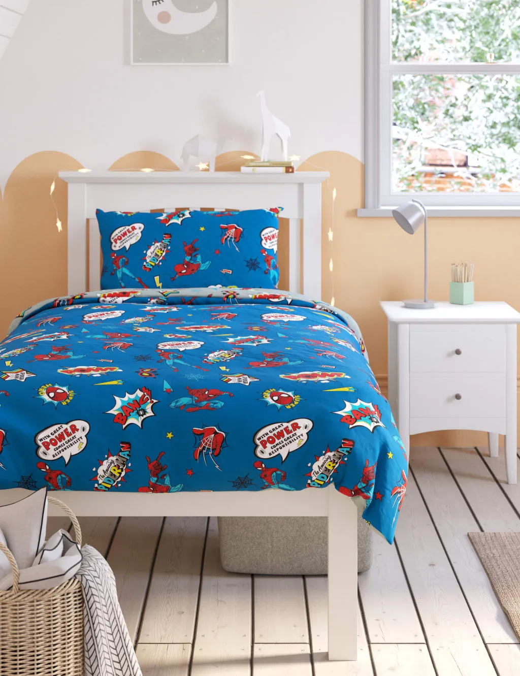 Spider-Man™ Comic Cotton Blend Bedding Set - Navy Mix product