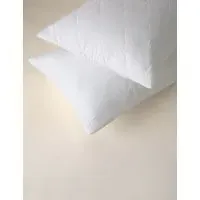 Stay Cool 2 Pack Pillow Protectors - White, Cotton alternate view