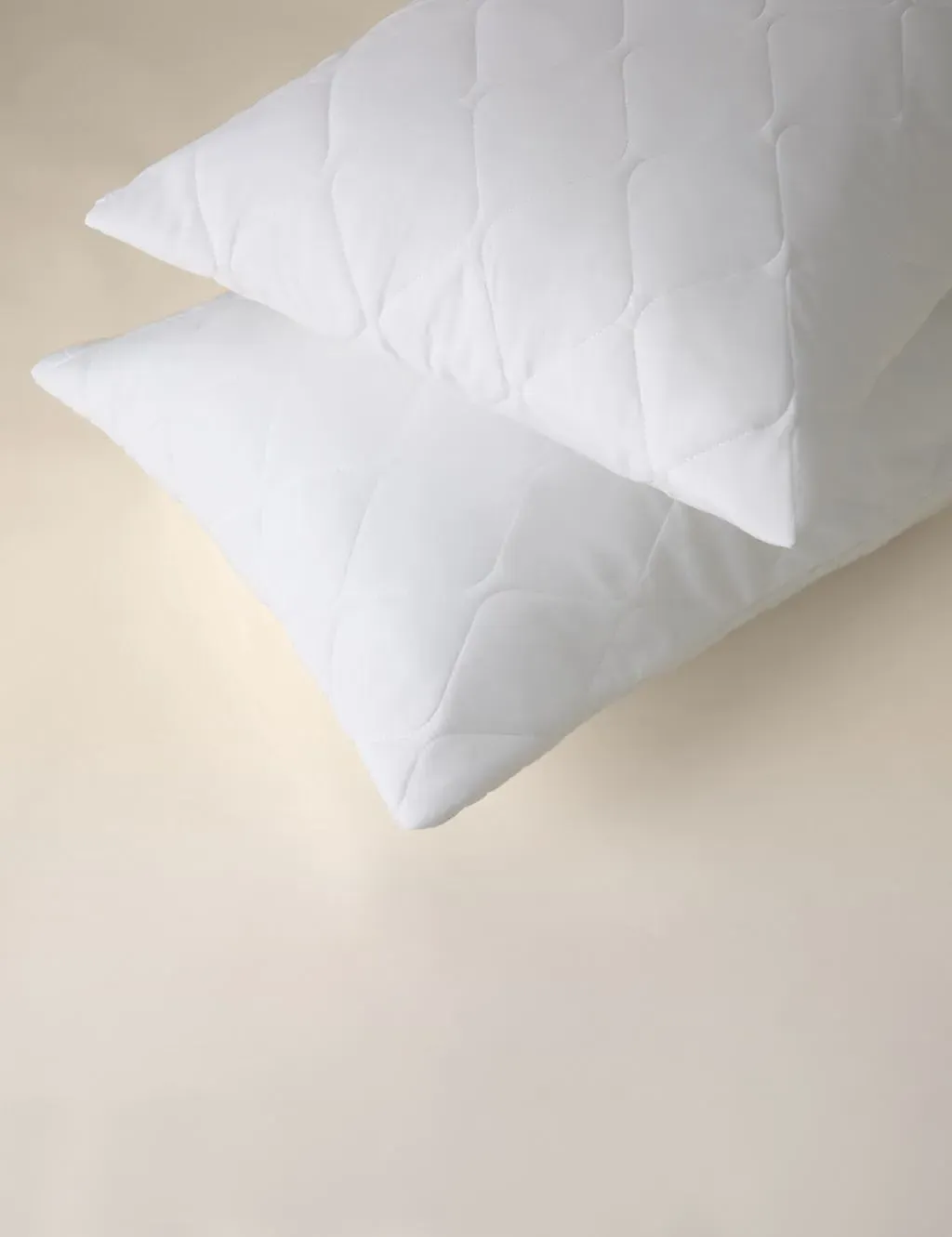 Stay Cool 2 Pack Pillow Protectors - White, Cotton product