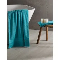 Super Soft Pure Cotton Towel - Teal alternate view