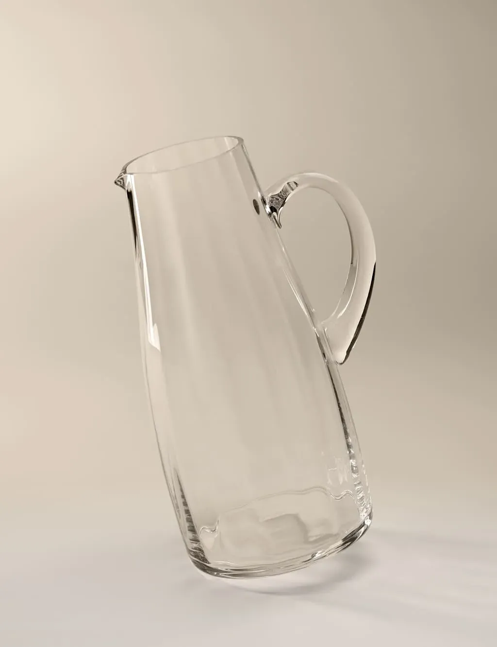 Tall Fluted Glass Jug product