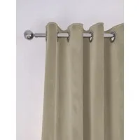 Velvet Eyelet Curtains - Champagne alternate view