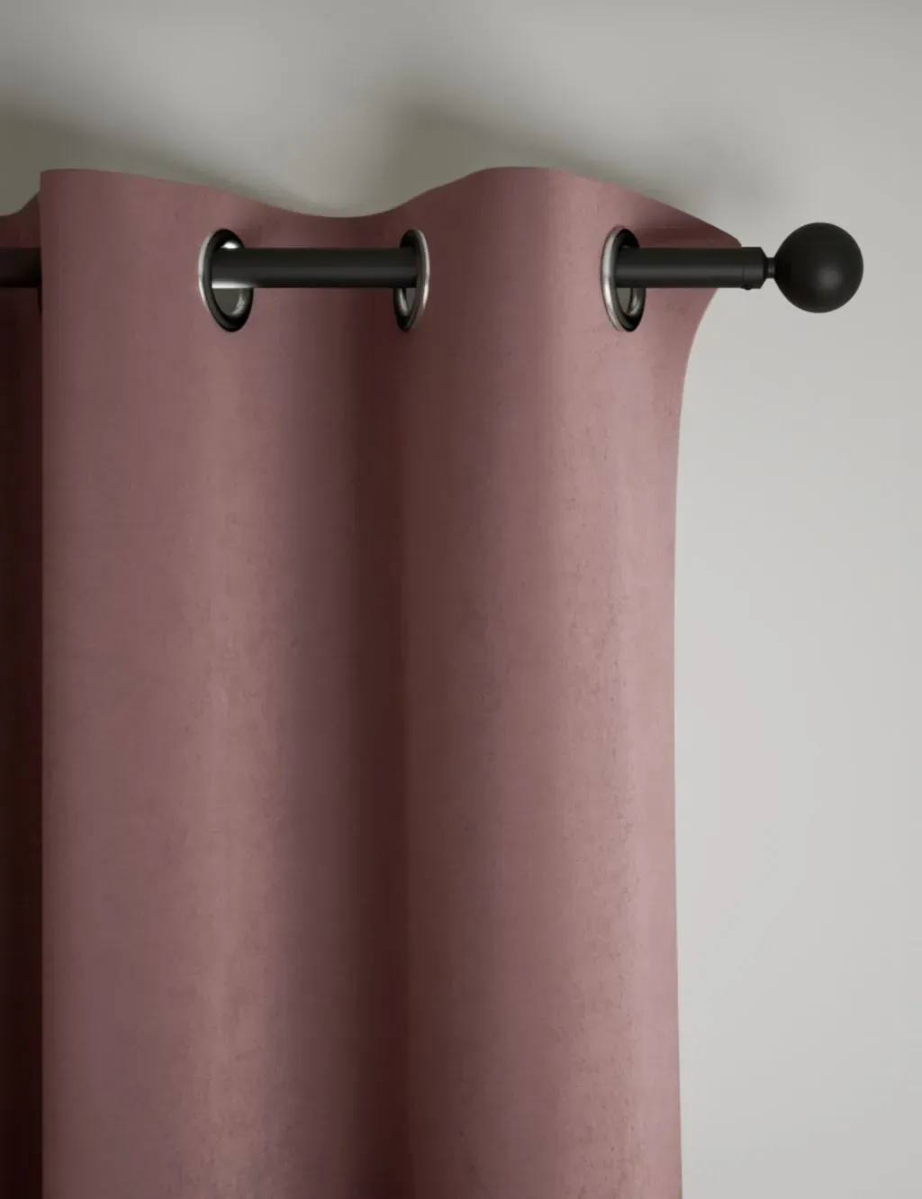 Velvet Eyelet Curtains - Mauve product