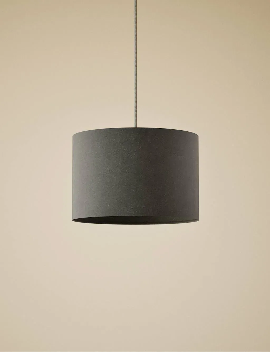 Velvet Lamp Shade - Grey product