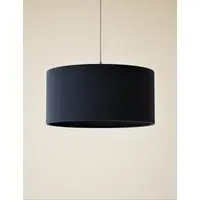 Velvet Oversized Ceiling Lamp Shade - Navy alternate view
