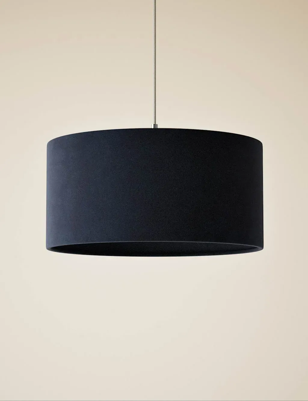 Velvet Oversized Ceiling Lamp Shade - Navy product