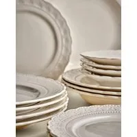 Vintage 16 Piece Dinner Set - White alternate view