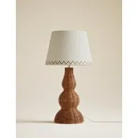 Wicker Graduated Base Table Lamp - Natural alternate view