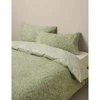 Willow Leaf Printed Bedding Set - Green Mix, Cotton Blend alternate view