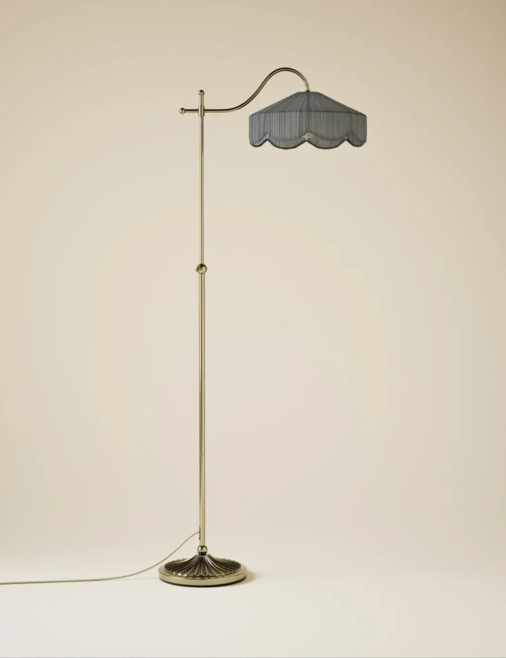 Winnie Pleated Floor Lamp - Antique Brass product
