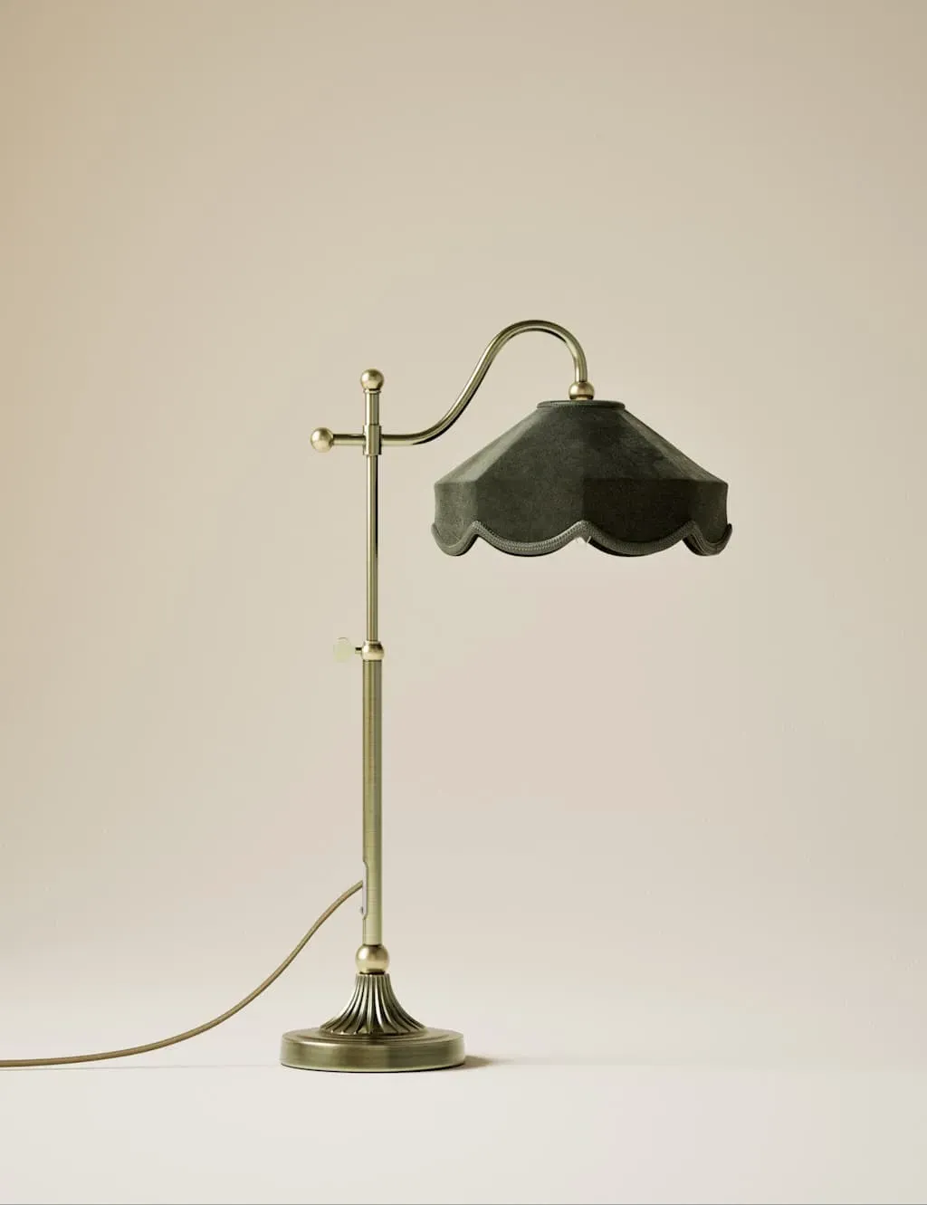 Winnie Velvet Table Lamp - Green product