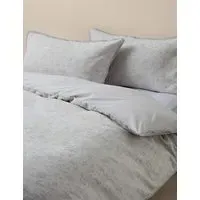 Woodblock Floral Jacquard Bedding Set - Natural, Cotton alternate view