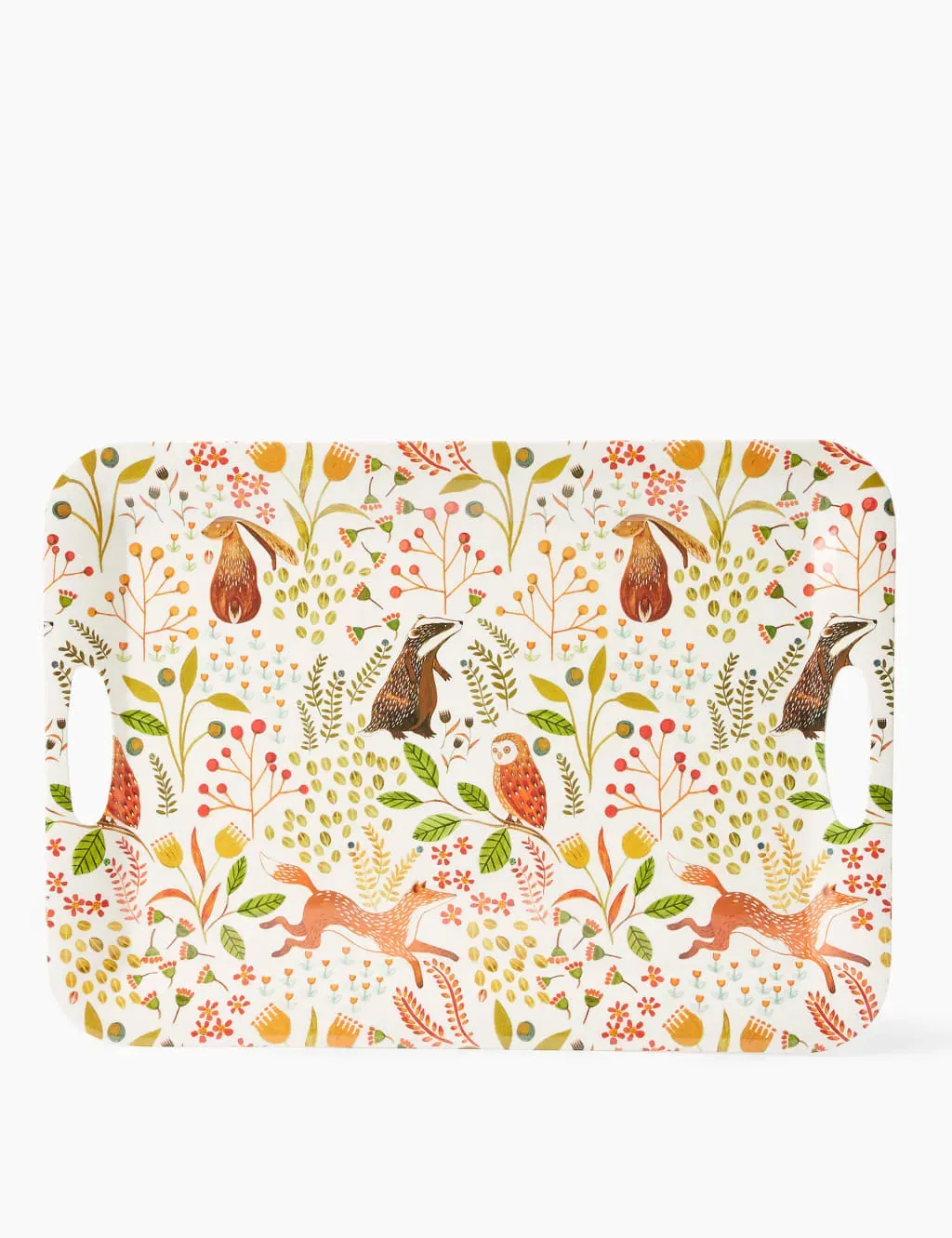 Woodland Print Serving Tray - Multi, Melamine product