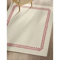 Wool Rich Scallop Rug - Pink Mix alternate view