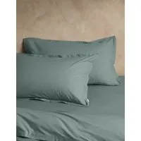 2 Pack Washed Cotton Oxford Pillowcases - Storm alternate view