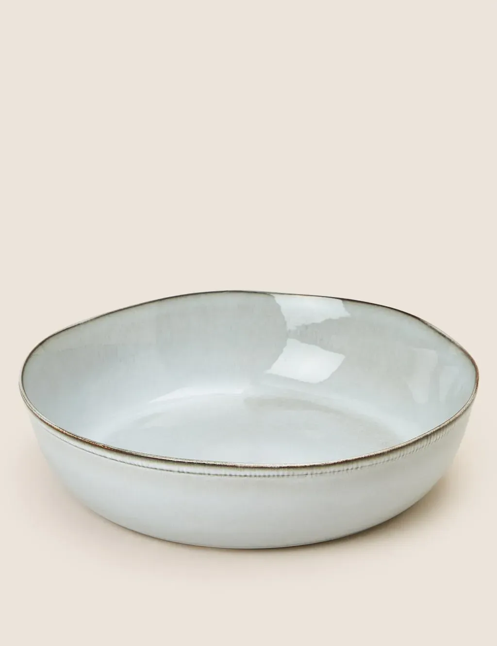 Extra Large Stoneware Serving Bowl - Natural product