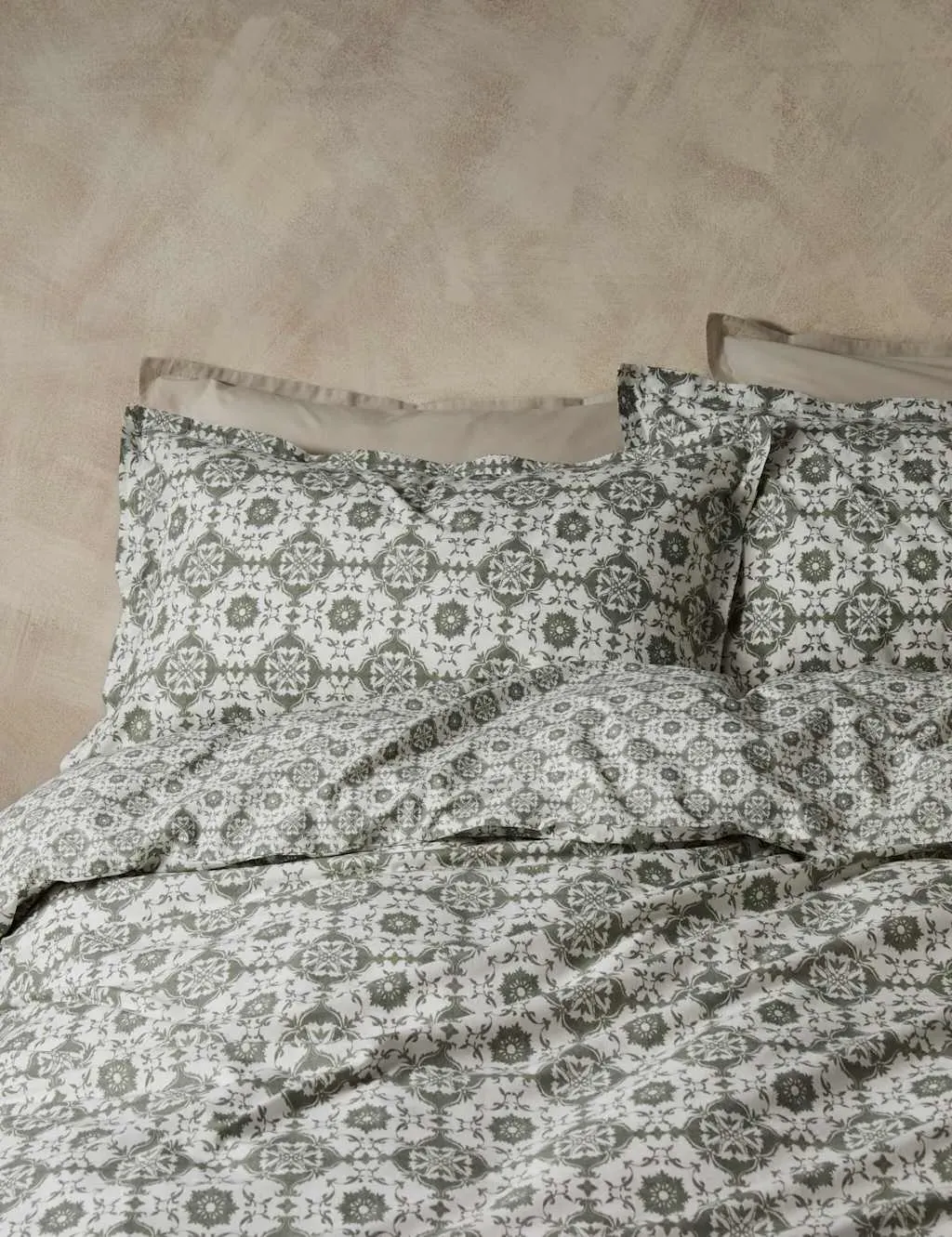 Isabelle Printed Bedding Set - Weald Green, Cotton product