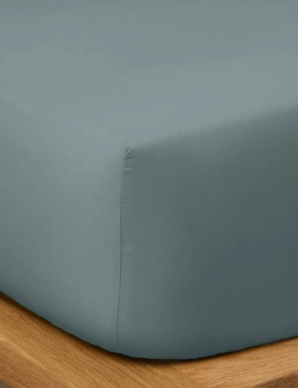 Washed Cotton Deep Fitted Sheet - Storm product